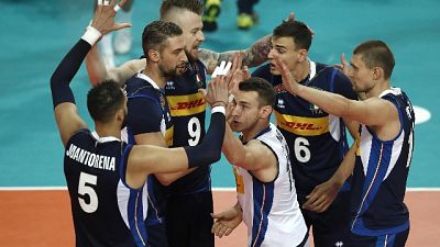 Pallavolo: Europei, Italia-Grecia 3-1 Pallavolo: Europei, Italia-Grecia 3-1