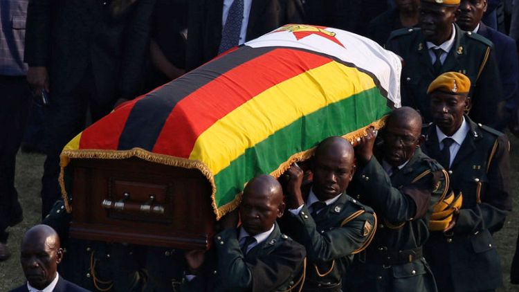 Tears and tributes as leaders, supporters bid farewell to Zimbabwe's Mugabe