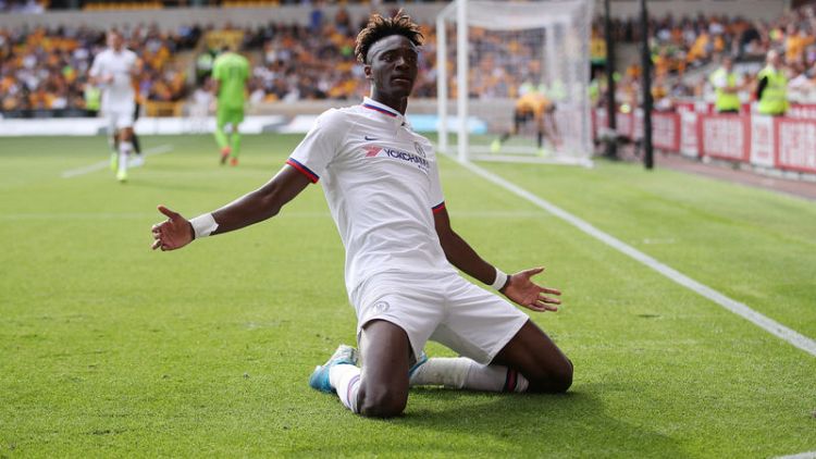 Chelsea's Abraham hits hat-trick in 5-2 win over Wolves