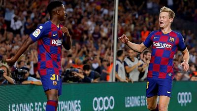 'Manita' del Barcellona al Valencia 'Manita' del Barcellona al Valencia