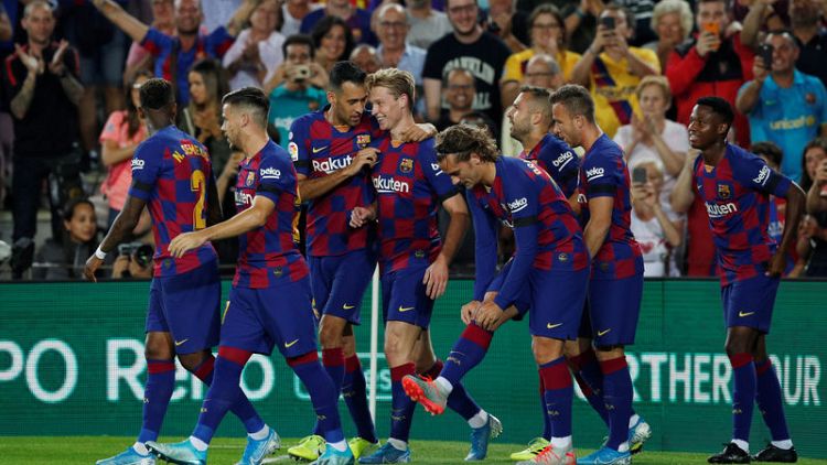 Teenage sensation Fati leads Barca thrashing of Valencia