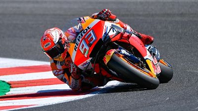 MotoGp: warm up, Marquez il più veloce MotoGp: warm up, Marquez il più veloce