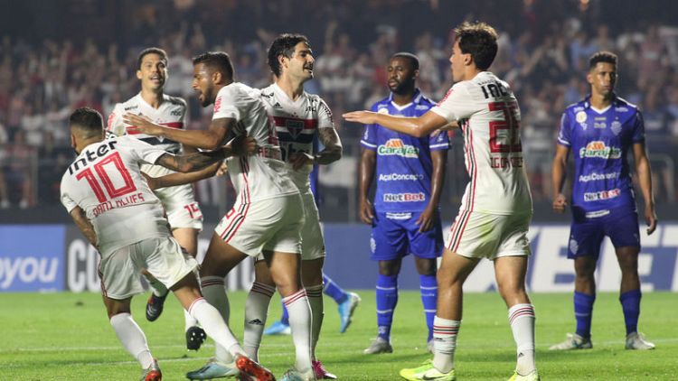 Late goal gives Sao Paulo 1-1 draw at home to CSA in Brazil