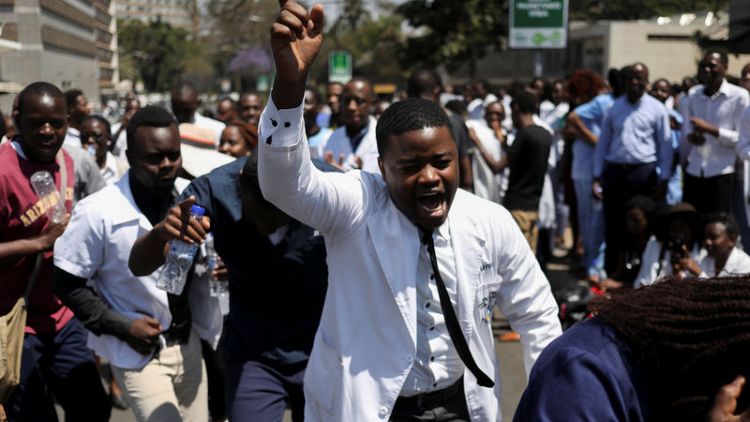 Zimbabwe doctors protest over union leader's disappearance