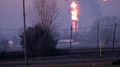 Esplosione raffineria Eni nel Pavese