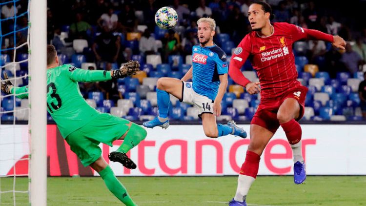 Liverpool's Champions League defence begins with defeat to Napoli