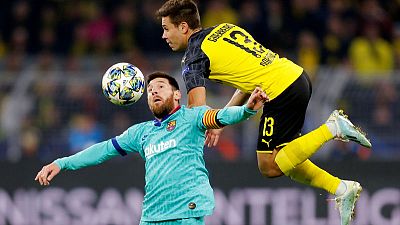 Dortmund draw 0-0 with Barca on Messi return
