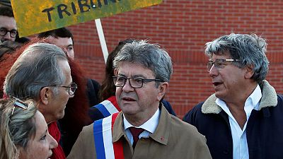 French Leftist leader goes on trial on intimidation charges