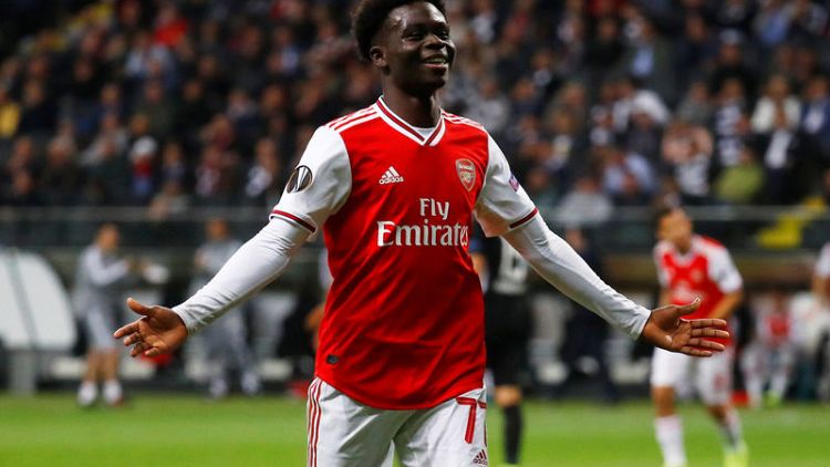 Saka revels in dream Arsenal debut as young guns shine in Europe