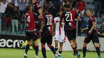 Calcio: Cagliari-Genoa 3-1 Calcio: Cagliari-Genoa 3-1