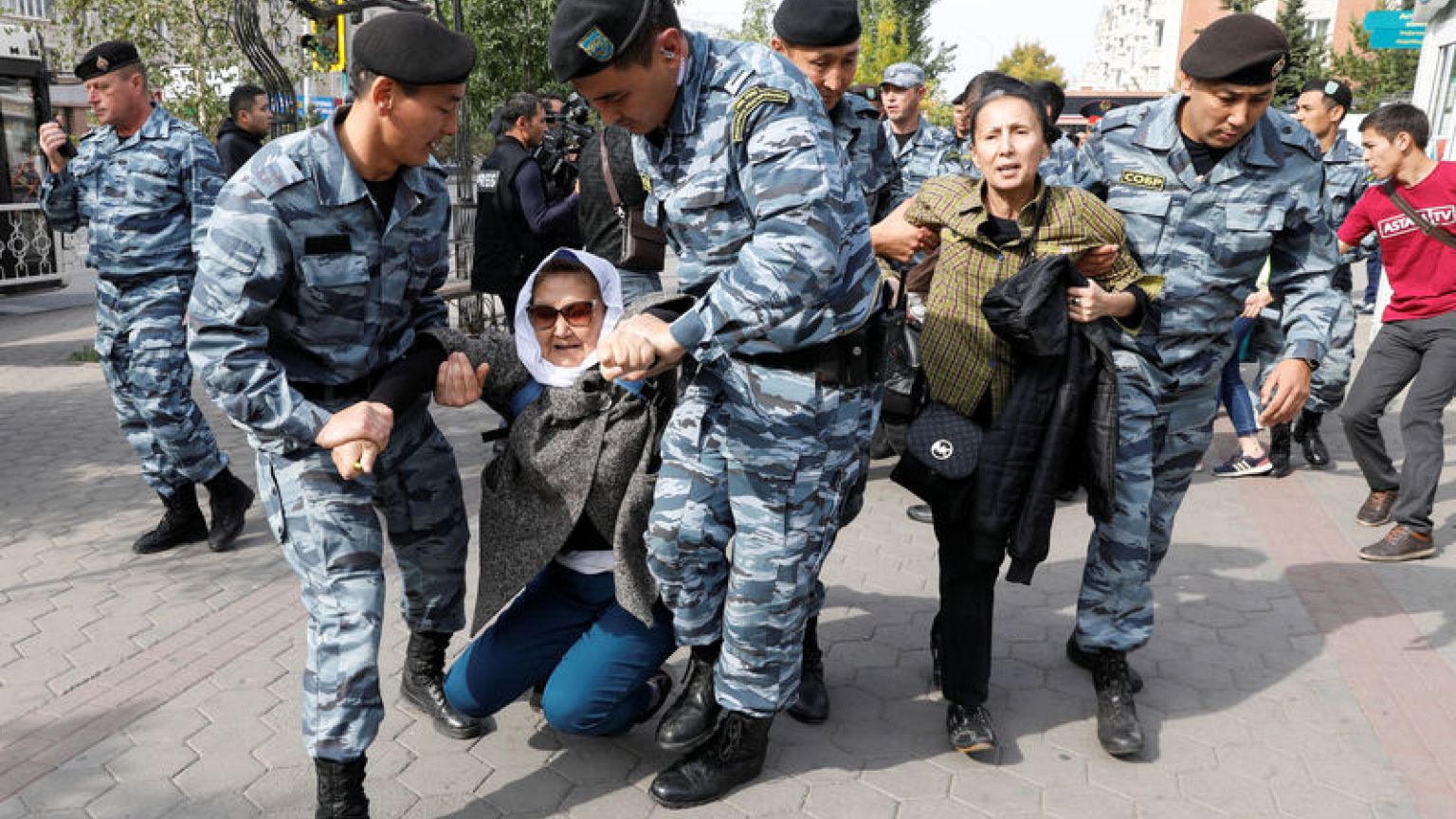 Dozens detained in Kazakhstan at anti-China protests