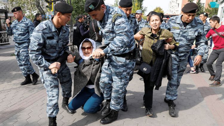 Dozens detained in Kazakhstan at anti-China protests