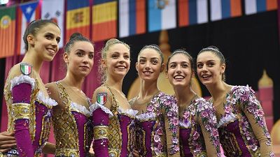 Mondiali ritmica, 5/o posto per l'Italia Mondiali ritmica, 5/o posto per l'Italia