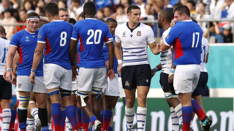Scoring burst helps Italy to win against Namibia
