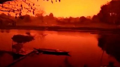 "This is earth not Mars": Blood red skies unsettle Indonesians