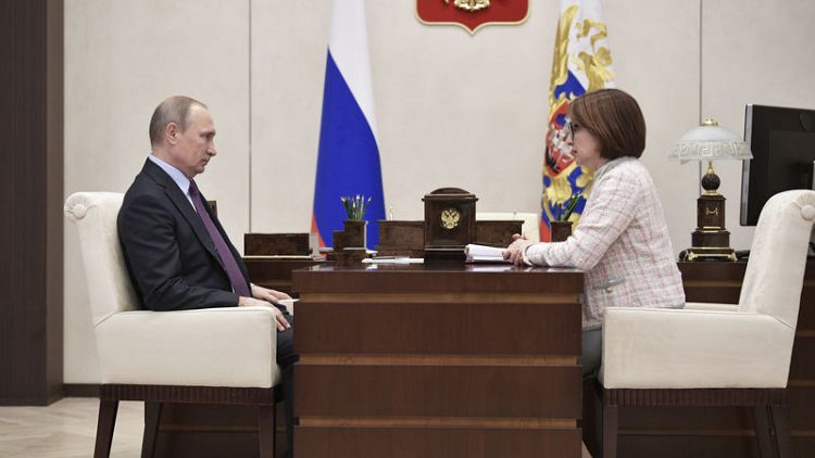 Putin to meet Russian c.bank governor Nabiullina on Tuesday