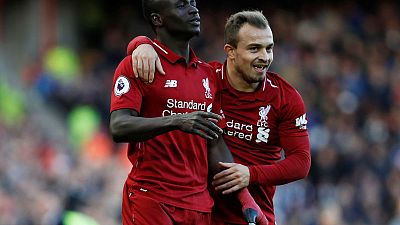 Liverpool's Mane, Shaqiri out injured for League Cup tie at MK Dons