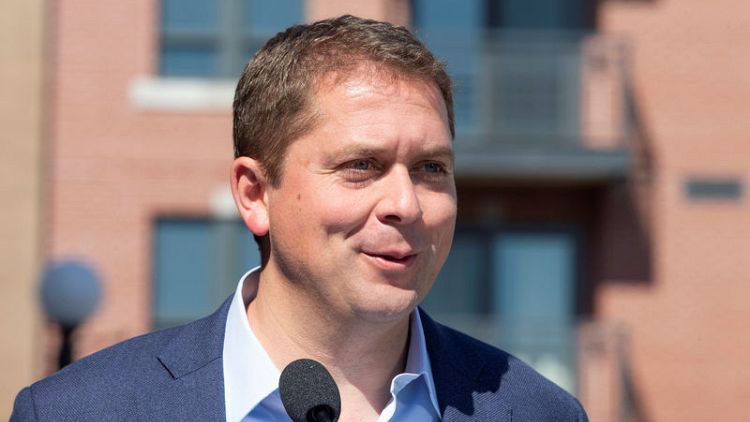Canada Conservatives' Scheer pulls ahead of Trudeau in polls after blackface scandal