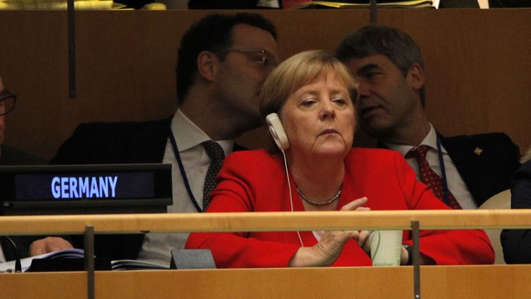 Merkel to meet Trump, Rouhani at U.N. - spokesman