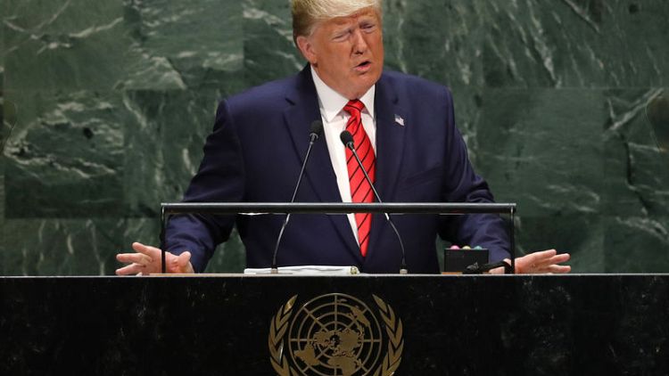 Trump's China trade rhetoric turns harsh at U.N., says won't take 'bad deal'