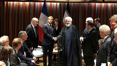 France's Macron meets Iran's Rouhani after seeing Trump