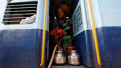 The Indian children who need to take a train to get to water