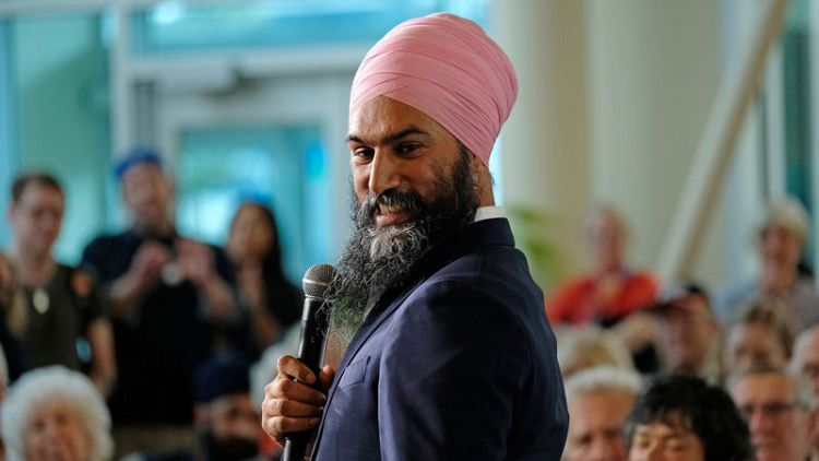 Canada's Singh may revive party with deft response to Trudeau blackface scandal