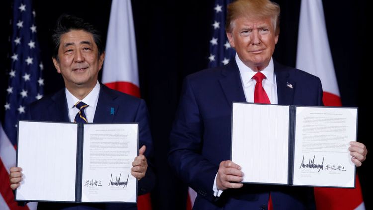 Trump says Japan trade deal opens markets for $7 billion in U.S. products