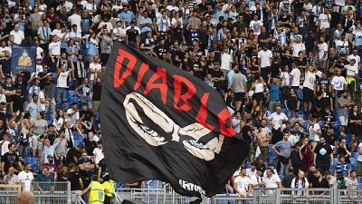 Omaggio curva dell'Inter a 'Diabolik' Omaggio curva dell'Inter a 'Diabolik'