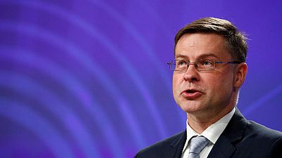 European economy faces growing risks from Brexit, trade tensions - EU's Dombrovskis