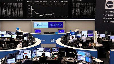 European shares rise on trade-fuelled optimism, London shines