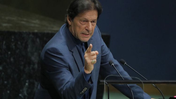 Pakistan's Khan warns of 'bloodbath' when Kashmir curfew lifted