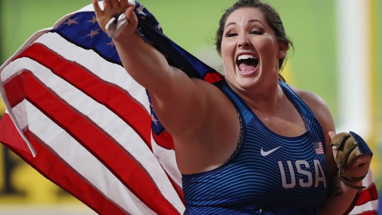 Price becomes first American woman to win hammer world title