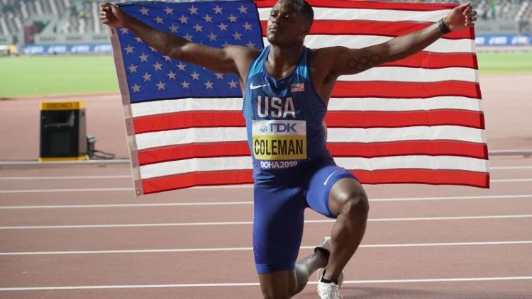 Sizzling Coleman leaves Doha cold with 100m win