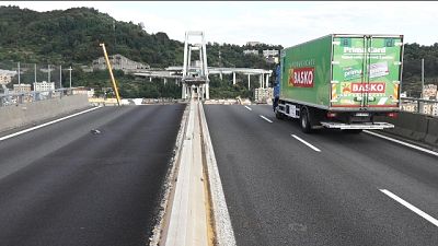 Ponte Genova, al 'varo' primo impalcato Ponte Genova, al 'varo' primo impalcato