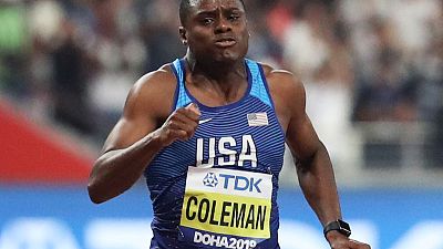 Coleman pulls out of 200 metres at world championships