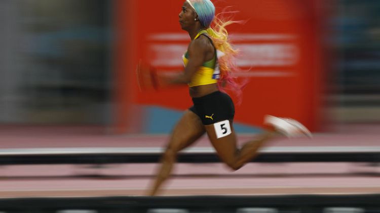Fraser-Pryce sets up Jamaica for possible 100 sweep