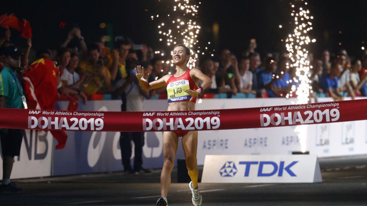 China sweeps podium in women's 20 km race walk | Euronews