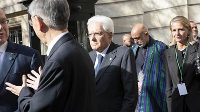 Mattarella a Parigi a esequie Chirac Mattarella a Parigi a esequie Chirac