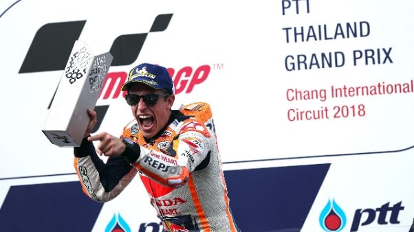 Moto: Marquez,'spettacolo in Thailandia' Moto: Marquez,'spettacolo in Thailandia'