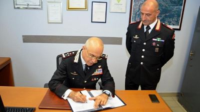 Comandante carabinieri in visita Torino Comandante carabinieri in visita Torino