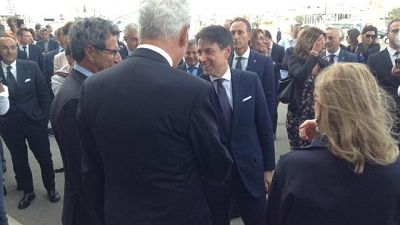 Conte a Cagliari, tappa da Luna Rossa Conte a Cagliari, tappa da Luna Rossa