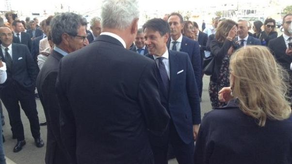 Conte a Cagliari, tappa da Luna Rossa Conte a Cagliari, tappa da Luna Rossa