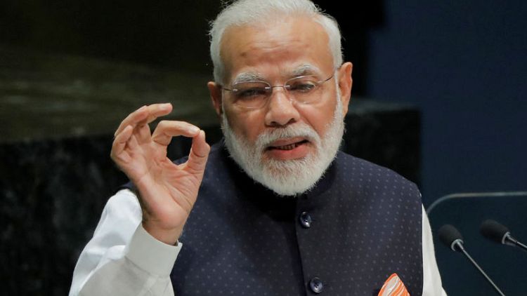 India's PM Modi exhorts nation to end usage of single-use plastic by 2022