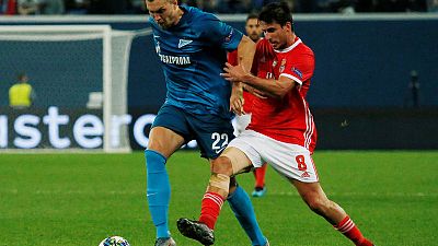 Zenit grind down Benfica in 3-1 home win