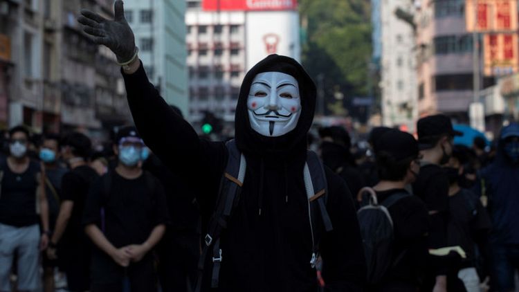 Hong Kong set to ban face masks in bid to curb violence - media