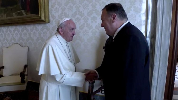 U.S.'s Pompeo, Pope Francis urge religious freedom in Mideast, elsewhere - State Dept.
