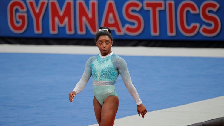 Gymnastics: Governing body defends Biles dismount grading, U.S. unhappy