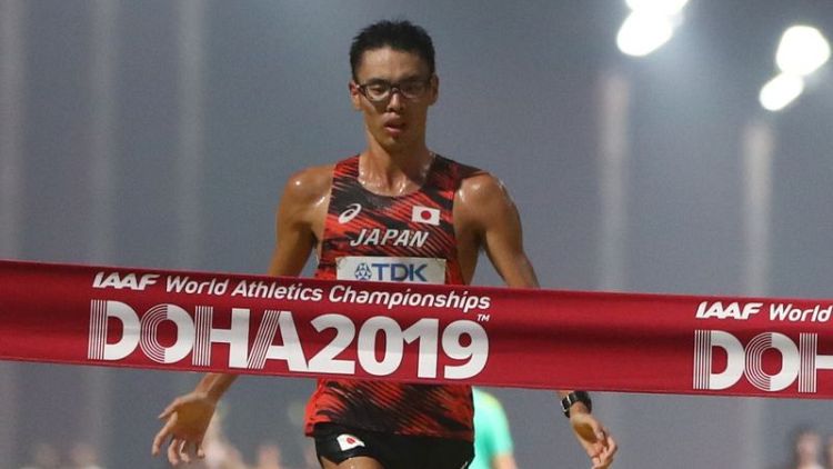 Japan's Yamanishi takes gold in 20km race walk