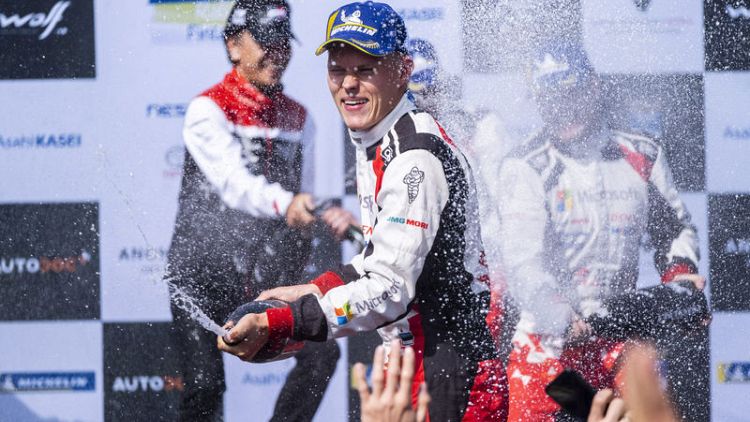 Toyota's Tanak wins in Britain to extend championship lead